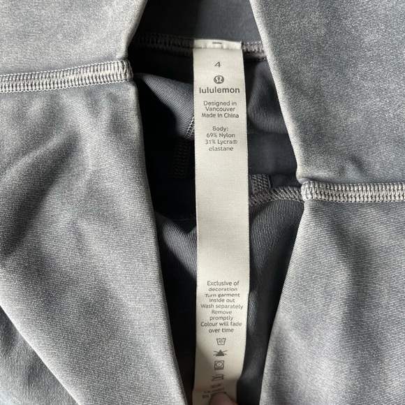 RARE Lululemon Wunder Under Snow Washed High Rise - Picture 5 of 8